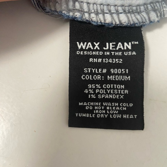 Wax Jeans size 26 Indigo Denim double button $40 - Picture 6 of 10